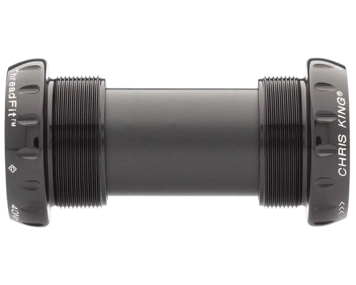 Chris King ThreadFit 24 Bottom Bracket w/Fit Kit 6 (Black) (English) (For SRAM/Truvativ GXP)
